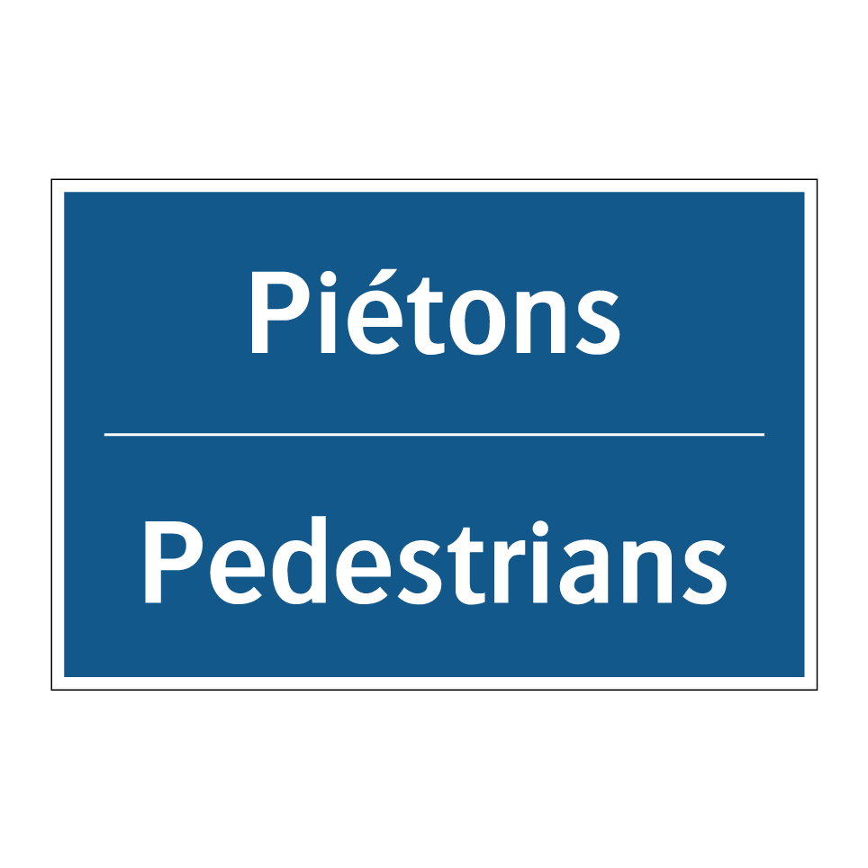 Piétons - Pedestrians