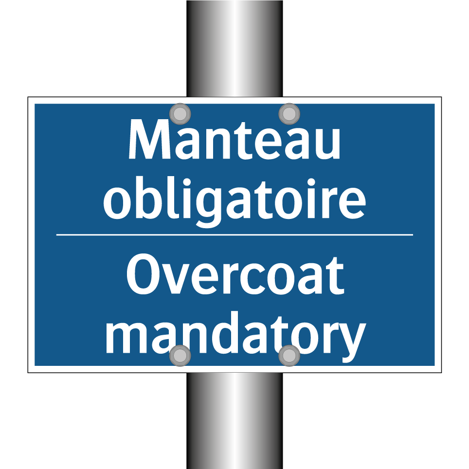 Manteau obligatoire - Overcoat mandatory