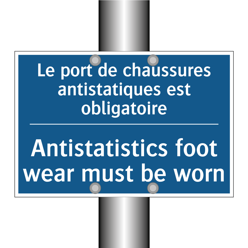 Le port de chaussures antistatiques /.../ - Antistatistics foot wear must /.../