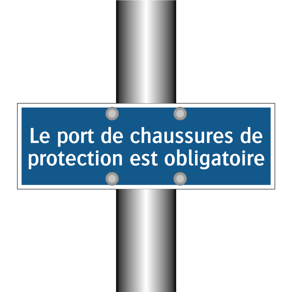 Le port de chaussures de protection est obligatoire