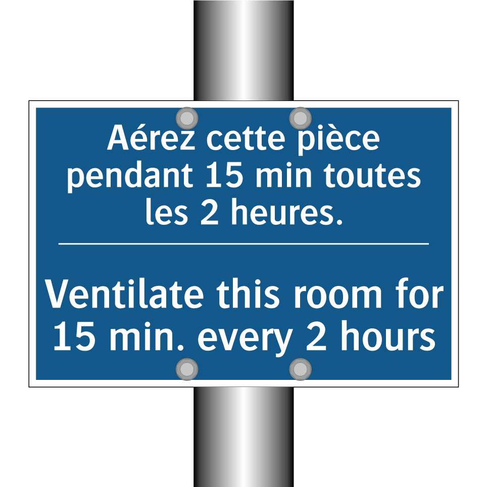 Aérez cette pièce pendant 15 min /.../ - Ventilate this room for 15 min. /.../
