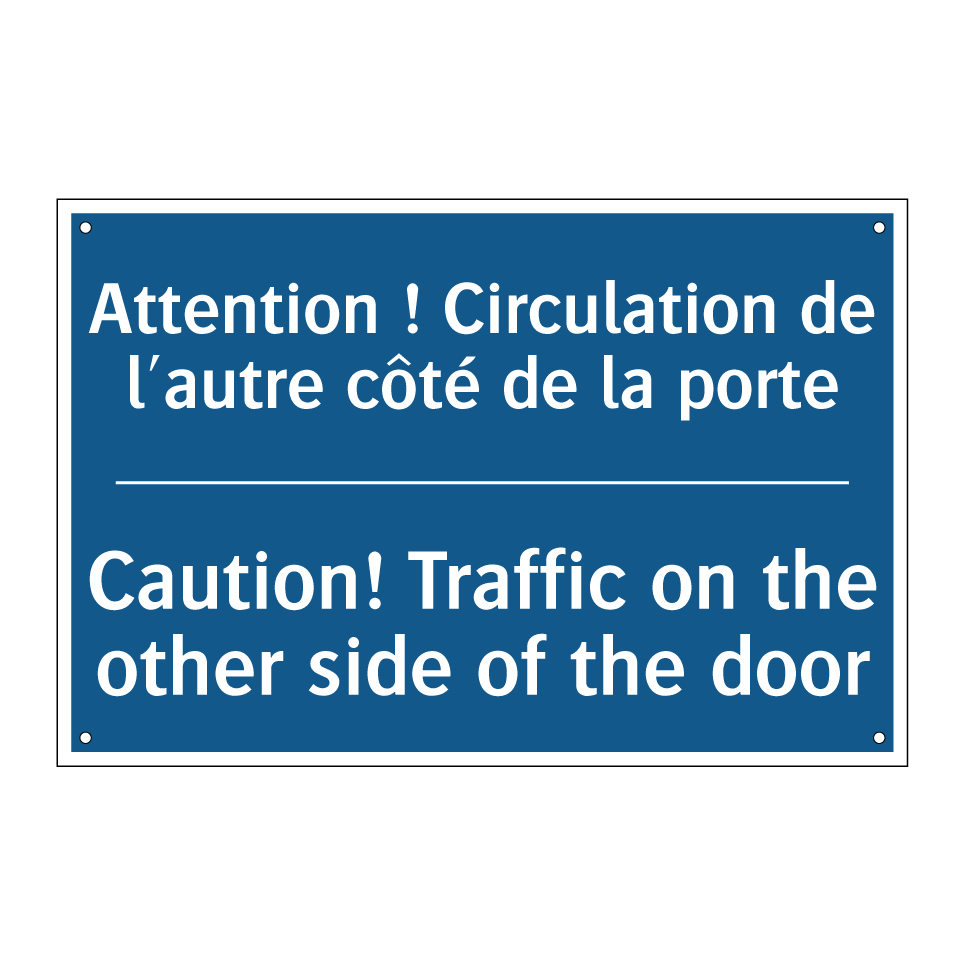 Attention ! Circulation de l'autre /.../ - Caution! Traffic on the other /.../