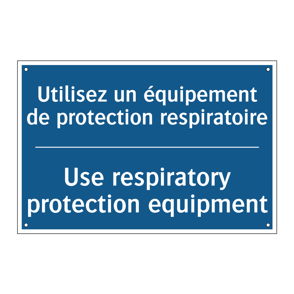 Utilisez un équipement de protection /.../ - Use respiratory protection equipment /.../