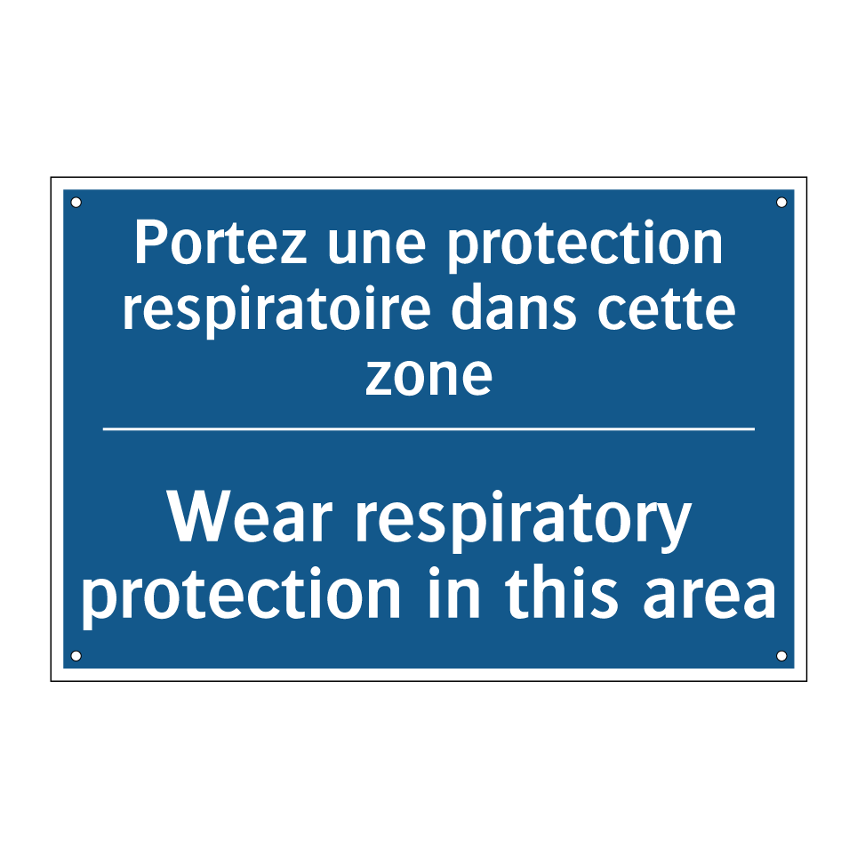 Portez une protection respiratoire /.../ - Wear respiratory protection in /.../