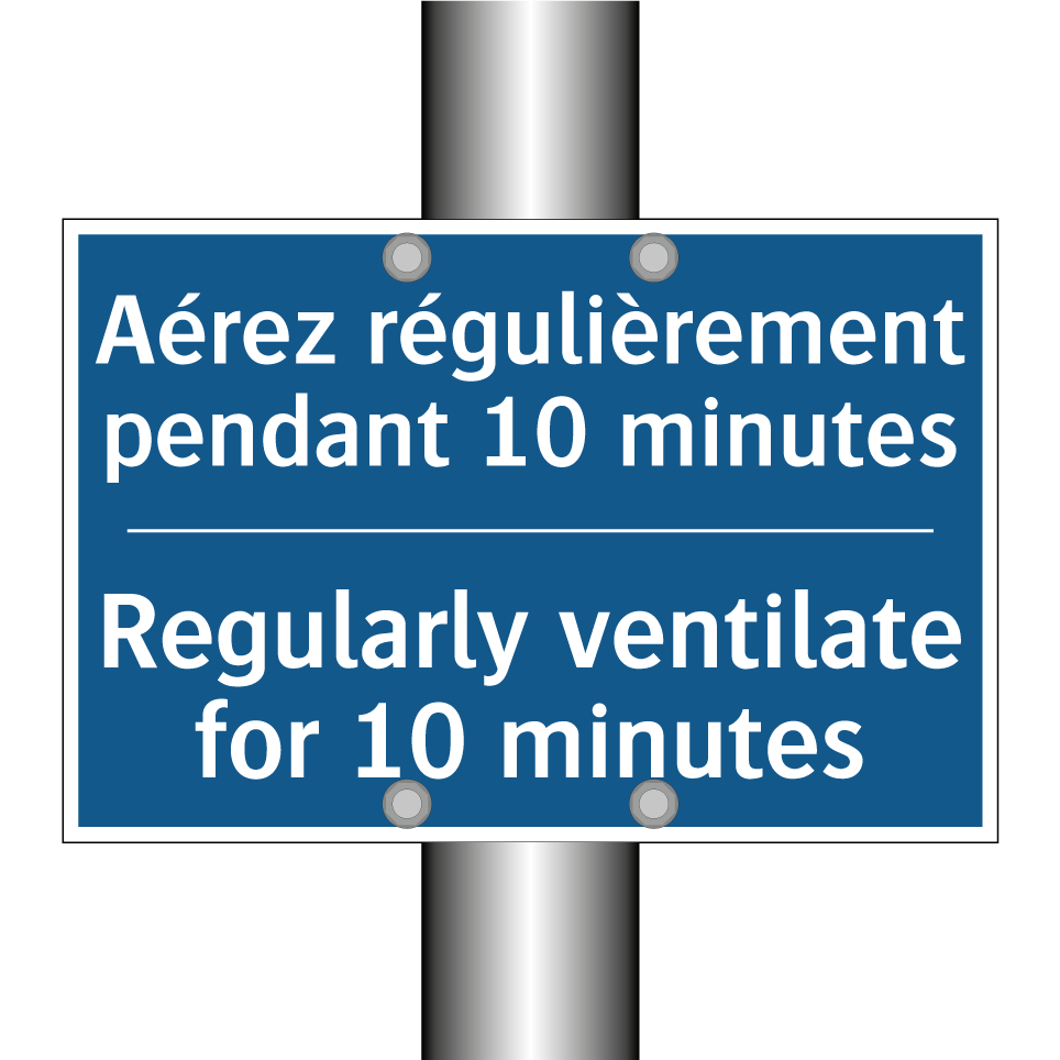 Aérez régulièrement pendant 10 /.../ - Regularly ventilate for 10 minutes /.../