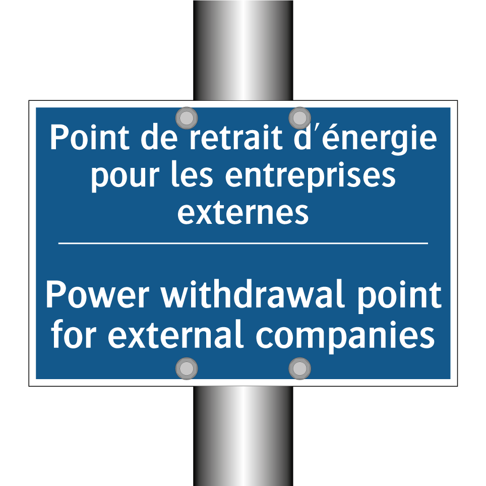 Point de retrait d'énergie pour /.../ - Power withdrawal point for external /.../