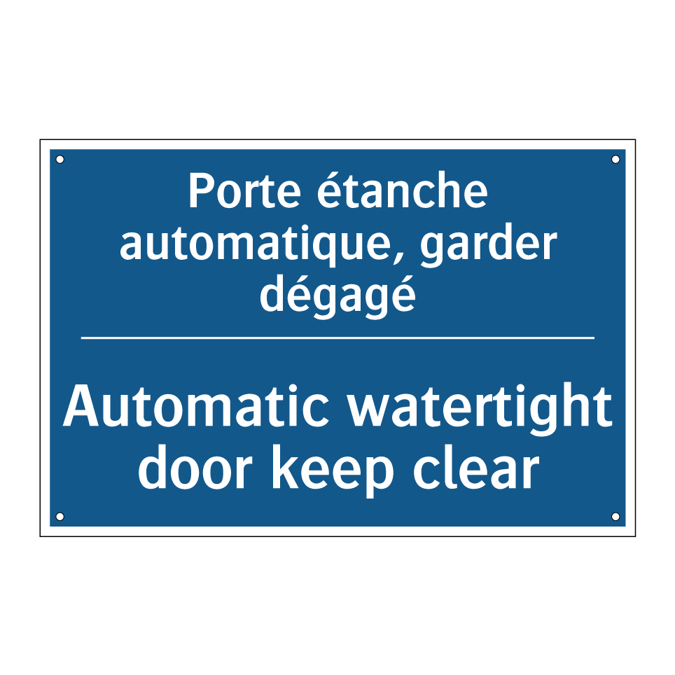 Porte étanche automatique, garder /.../ - Automatic watertight door keep /.../