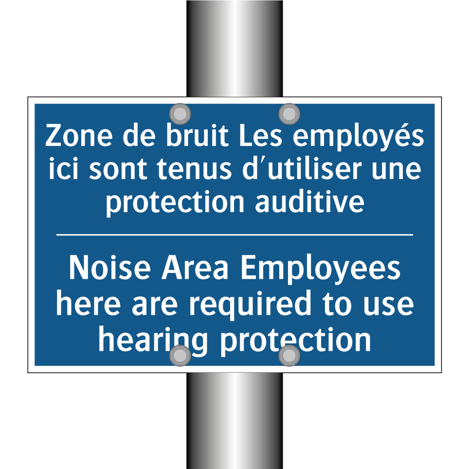 Zone de bruit Les employés ici /.../ - Noise Area Employees here are /.../
