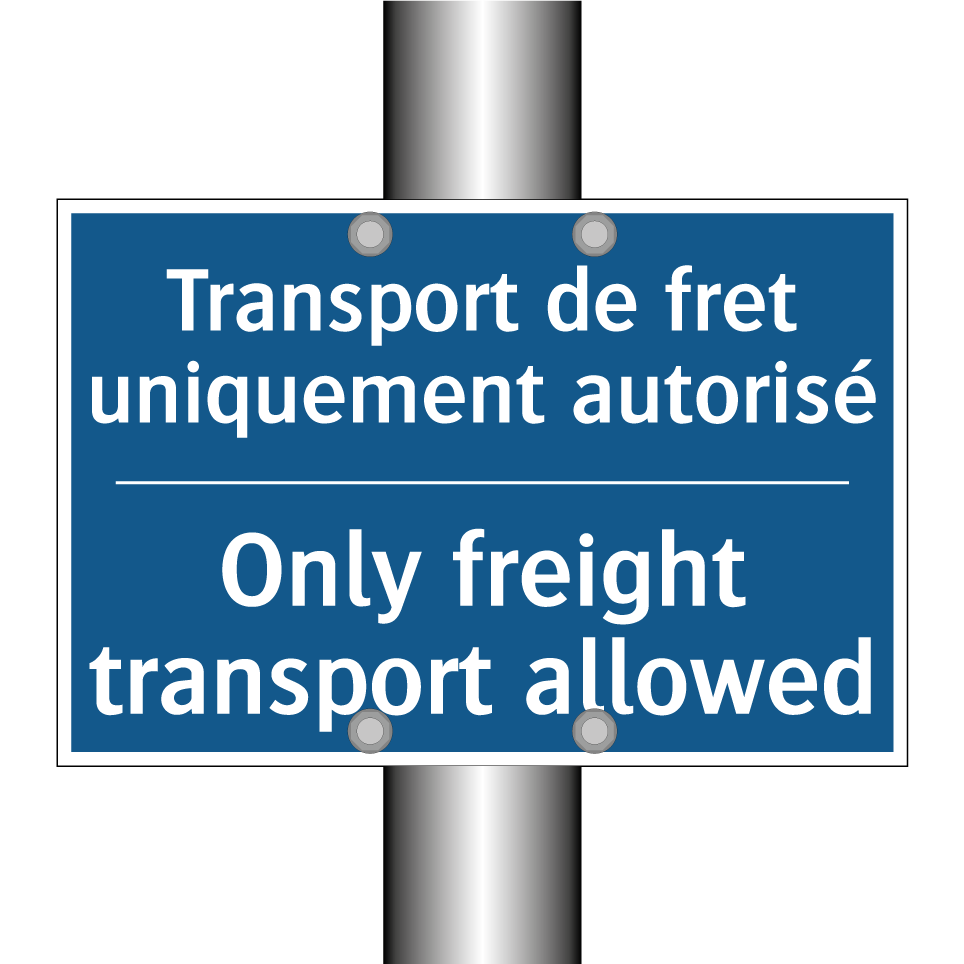 Transport de fret uniquement autorisé /.../ - Only freight transport allowed