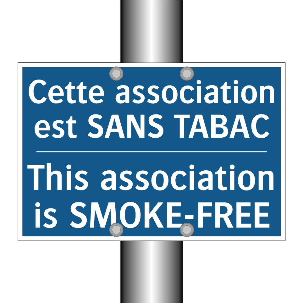 Cette association est SANS TABAC /.../ - This association is SMOKE-FREE