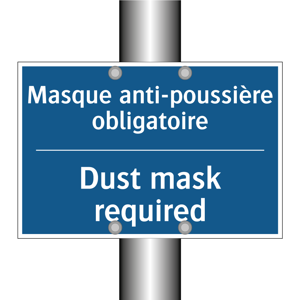 Masque anti-poussière obligatoire /.../ - Dust mask required