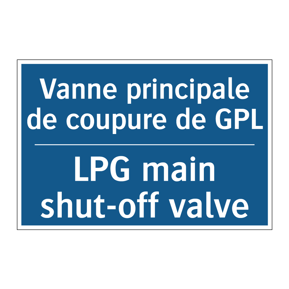 Vanne principale de coupure de /.../ - LPG main shut-off valve