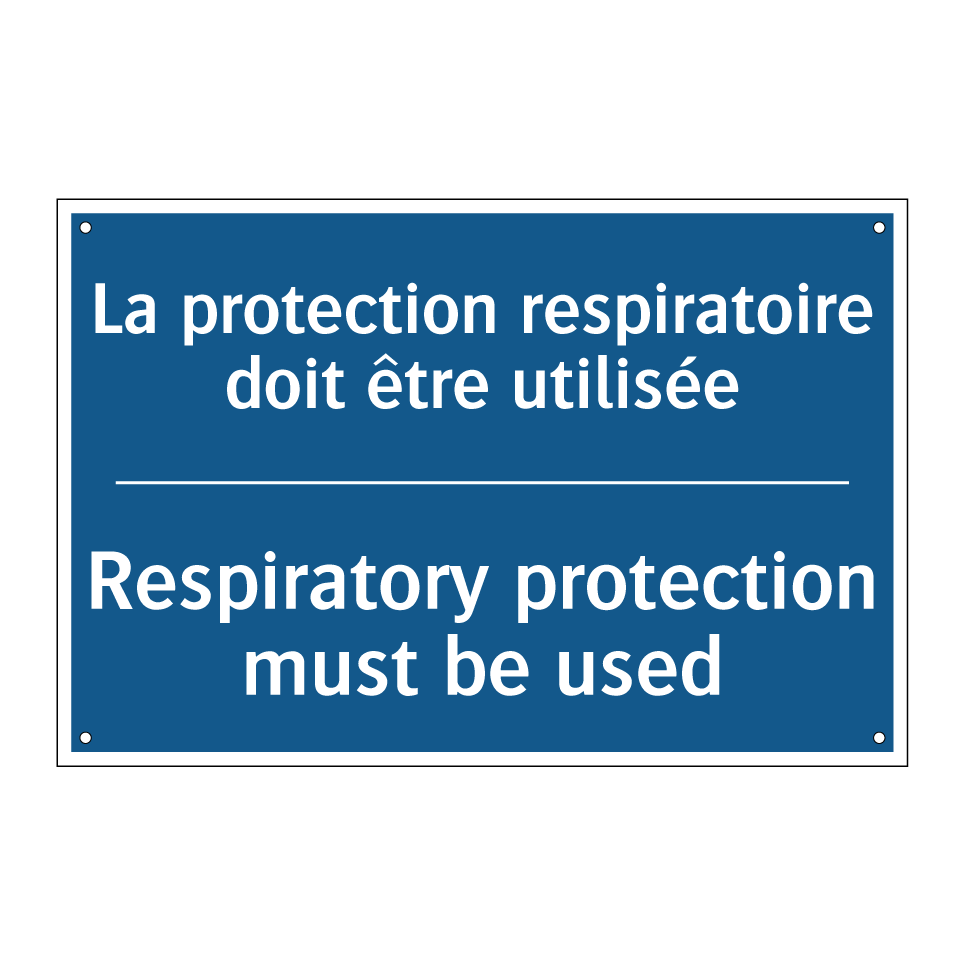 La protection respiratoire doit /.../ - Respiratory protection must be /.../