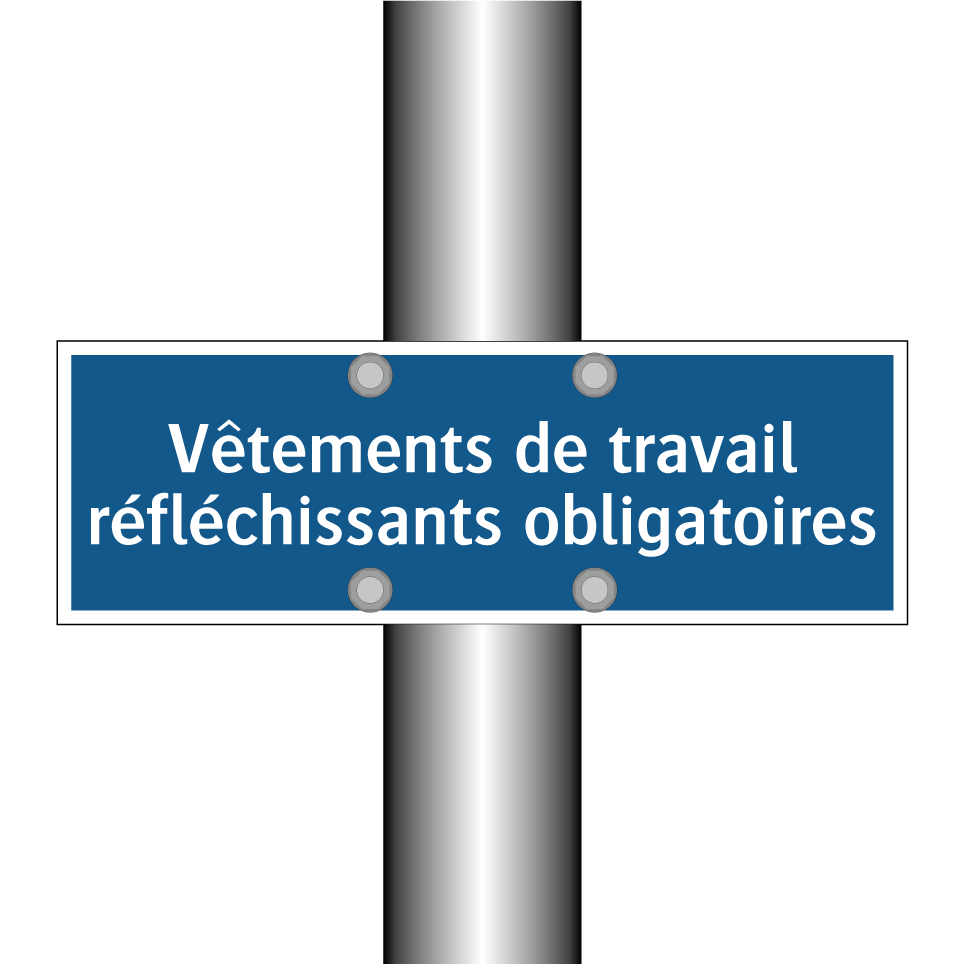 Vêtements de travail réfléchissants obligatoires