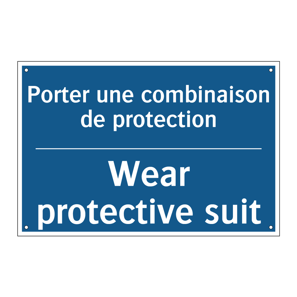 Porter une combinaison de protection /.../ - Wear protective suit