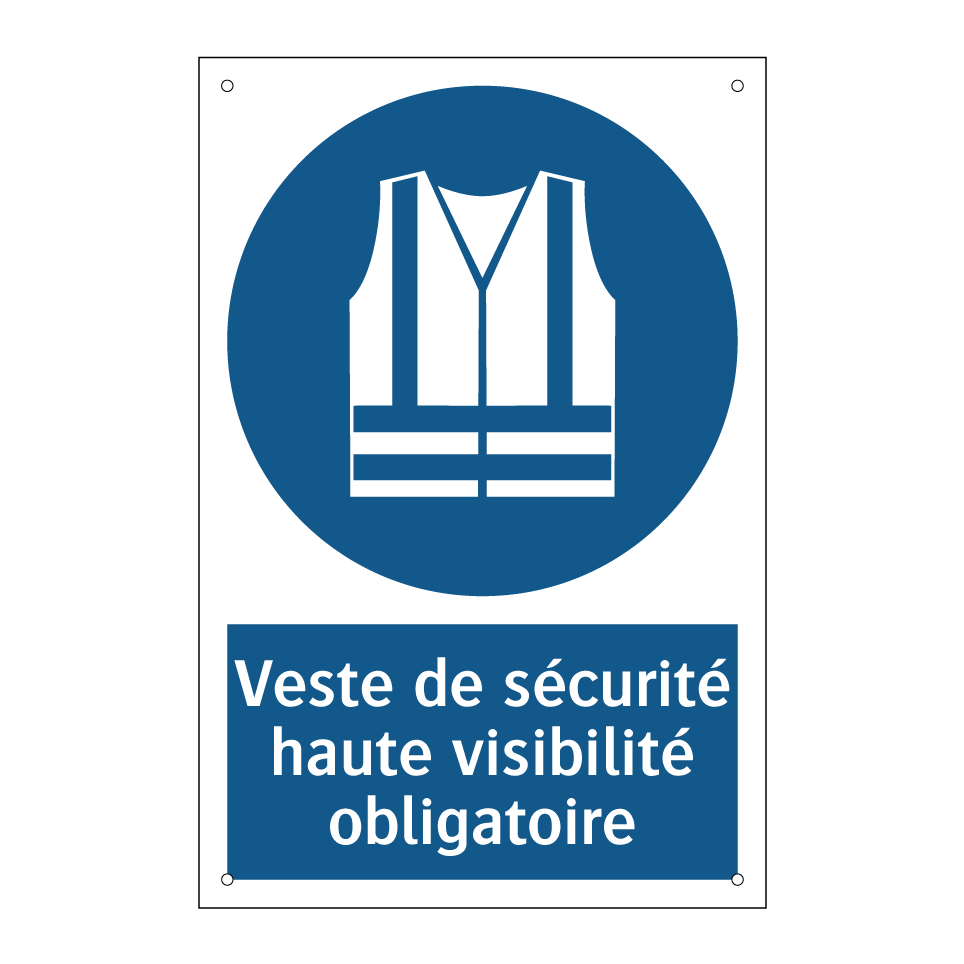 Veste de sécurité haute visibilité obligatoire