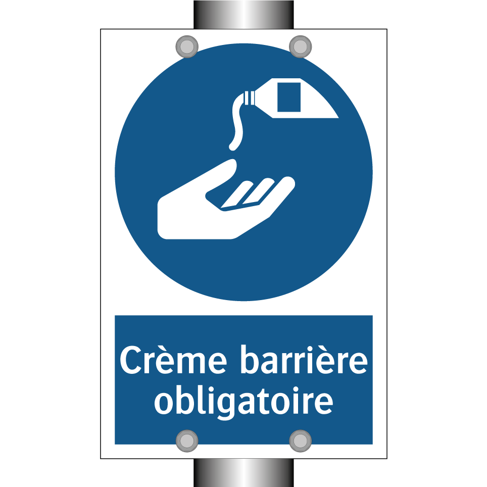 Crème barrière obligatoire
