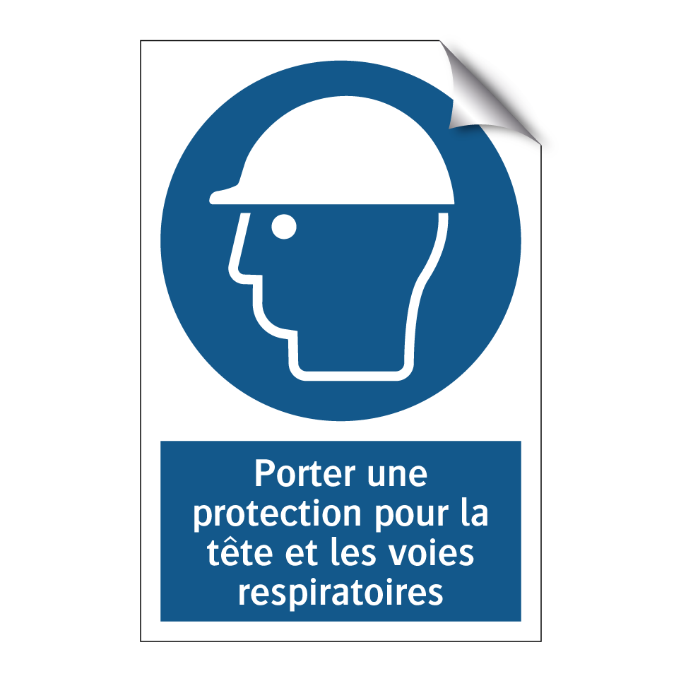 Porter une protection pour la tête et les voies respiratoires