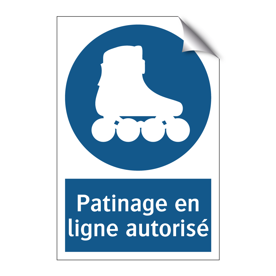 Patinage en ligne autorisé