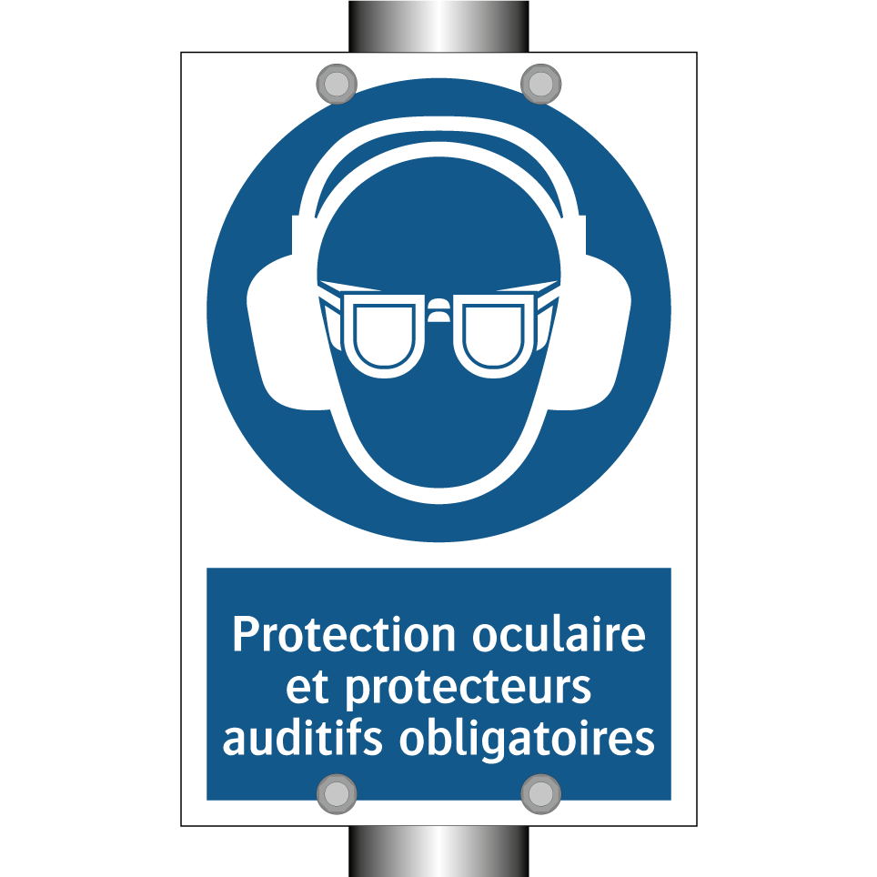 Protection oculaire et protecteurs auditifs obligatoires.