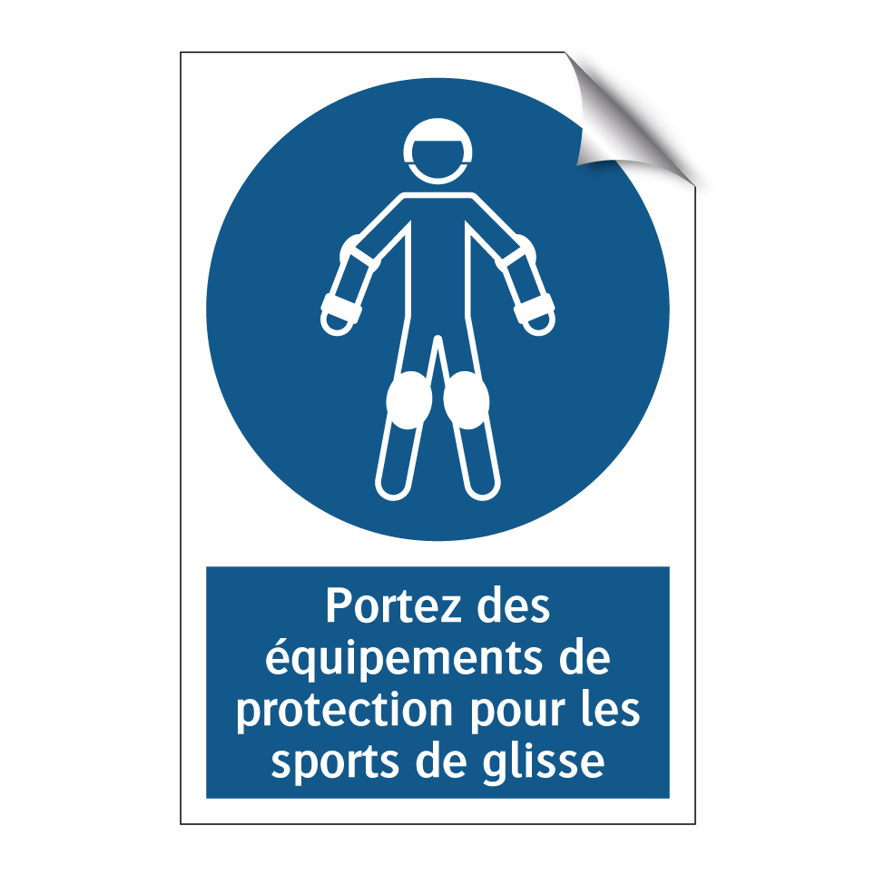Portez des équipements de protection pour les sports de glisse