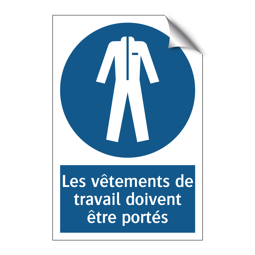 Les vêtements de travail doivent être portés
