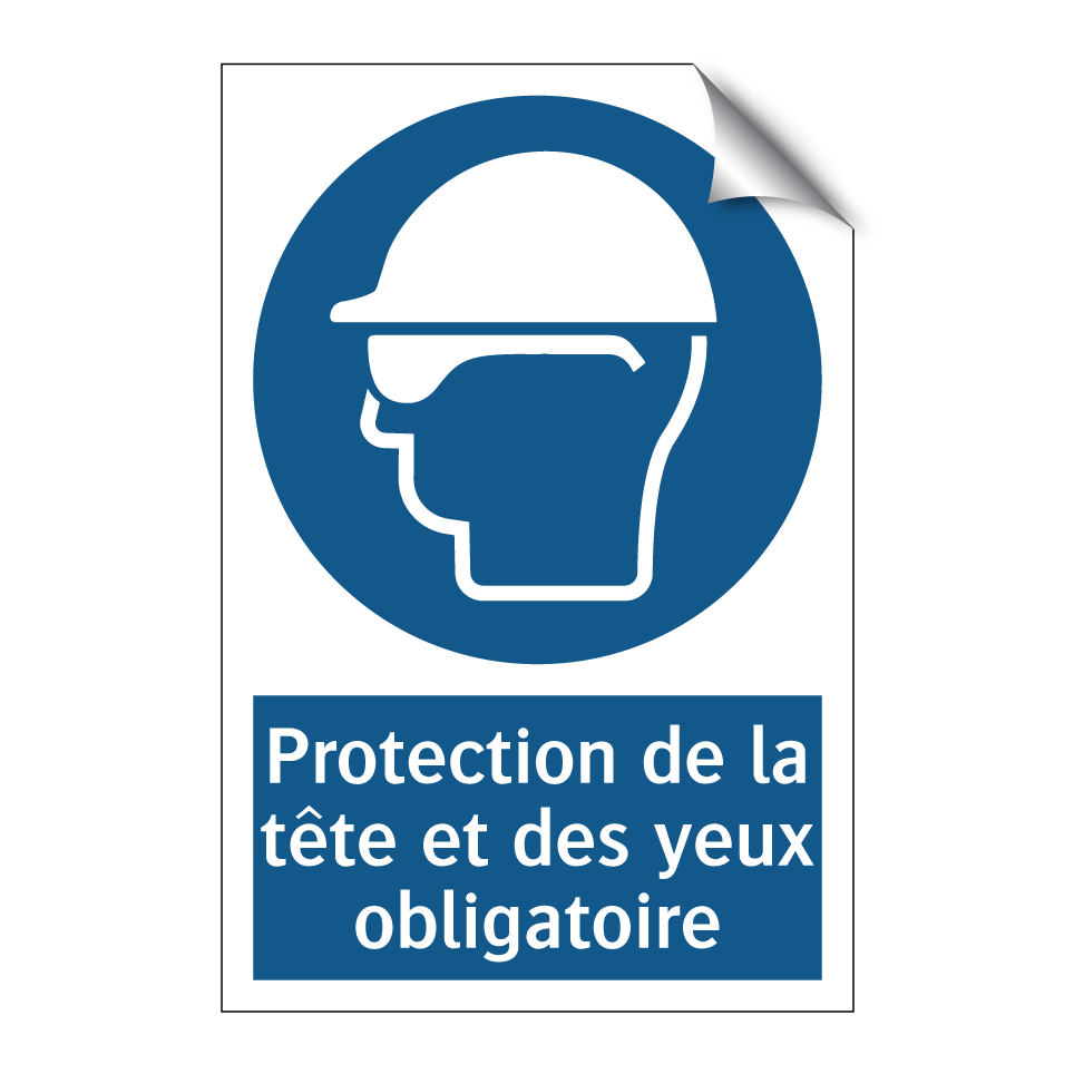 Protection de la tête et des yeux obligatoire