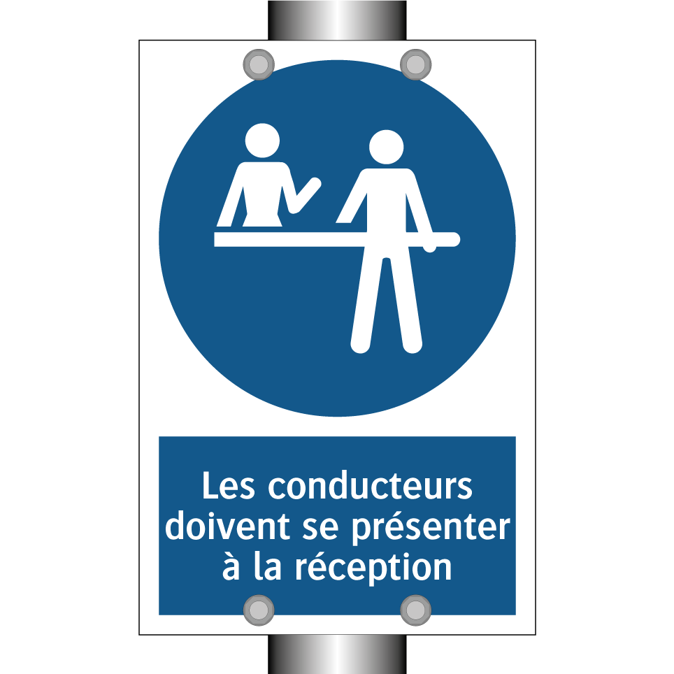 Les conducteurs doivent se présenter à la réception