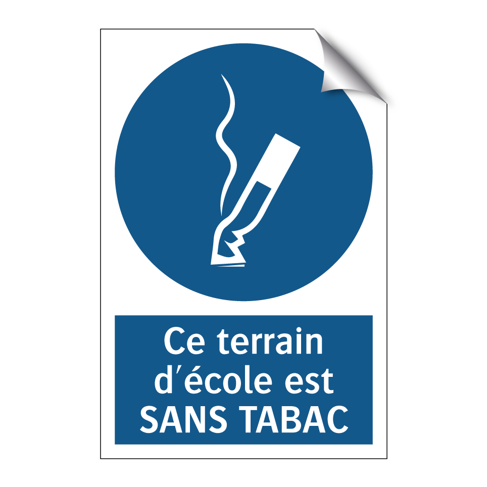 Ce terrain d'école est SANS TABAC