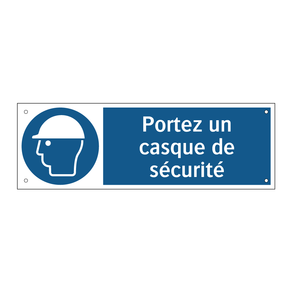 Portez un casque de sécurité