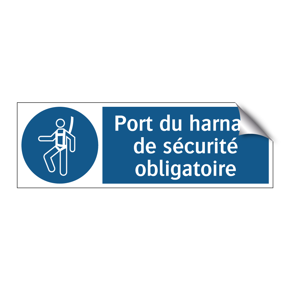 Port du harnais de sécurité obligatoire