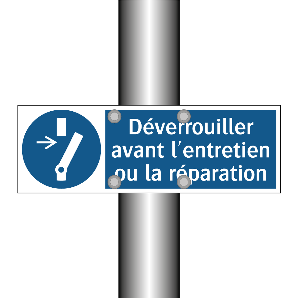 Déverrouiller avant l'entretien ou la réparation