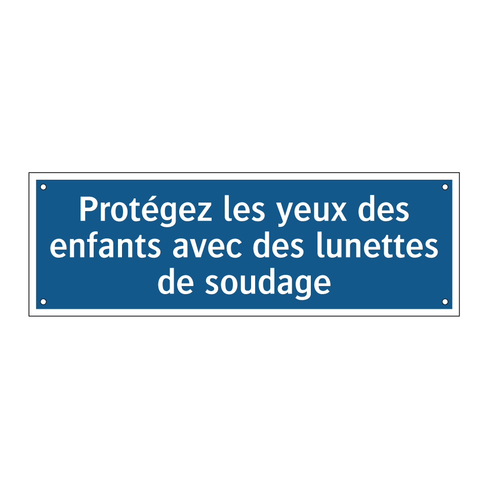 Protégez les yeux des enfants avec des lunettes de soudage