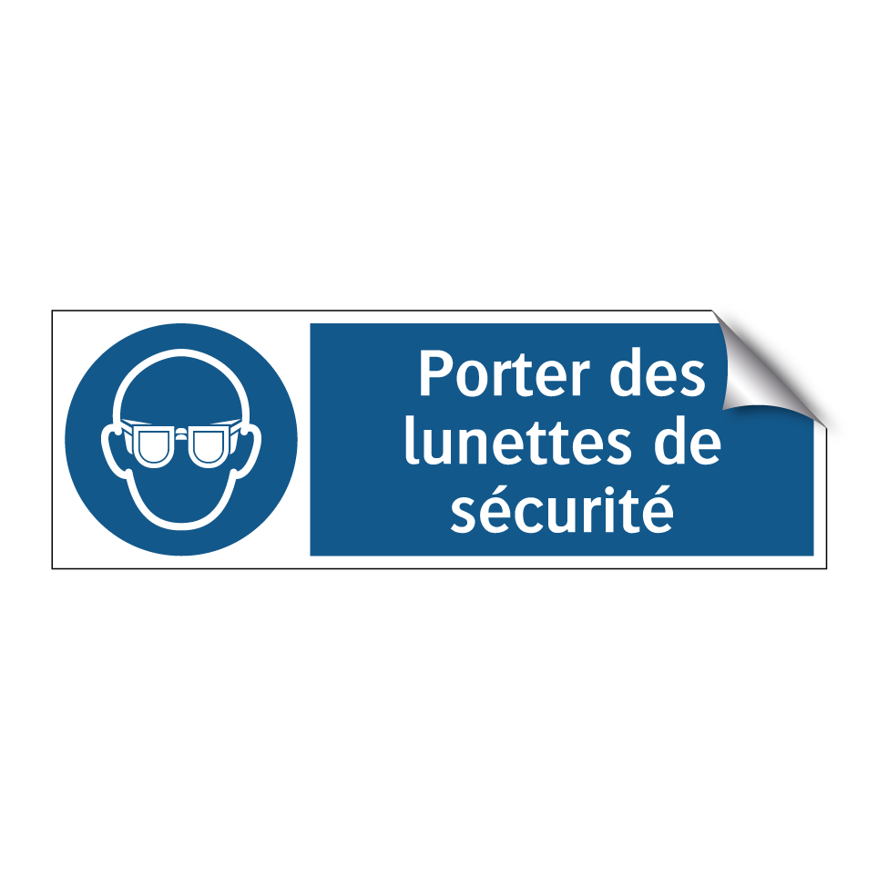 Porter des lunettes de sécurité