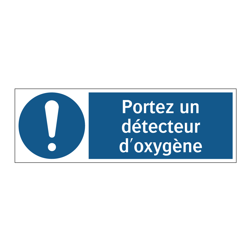 Portez un détecteur d'oxygène