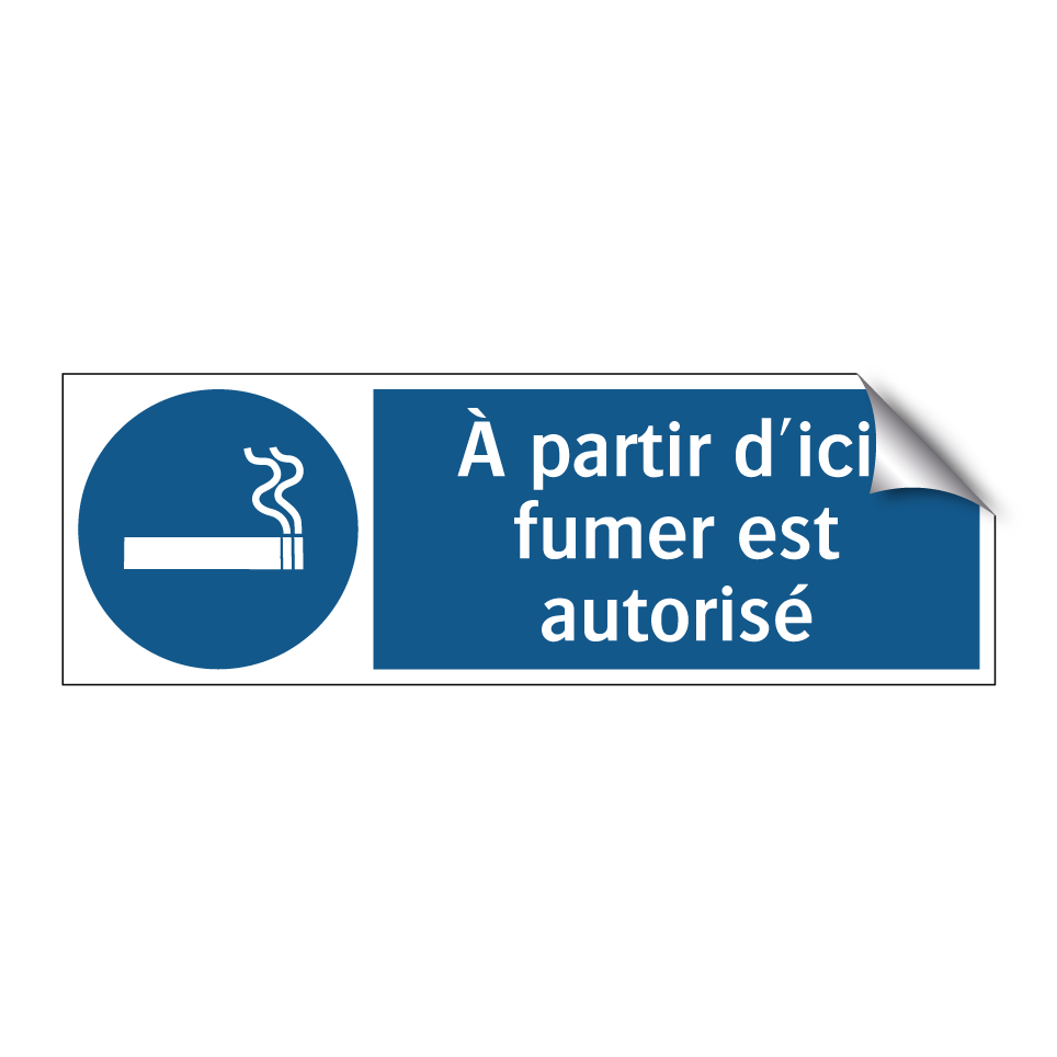 À partir d'ici, fumer est autorisé
