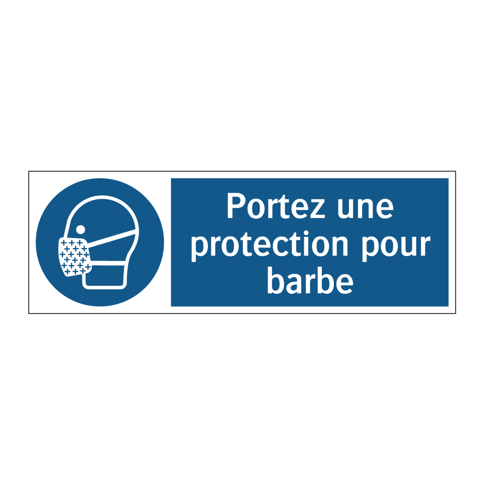 Portez une protection pour barbe