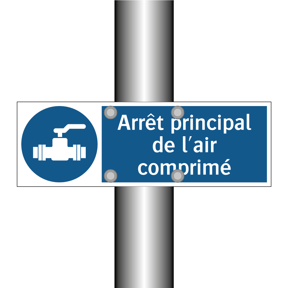 Arrêt principal de l'air comprimé