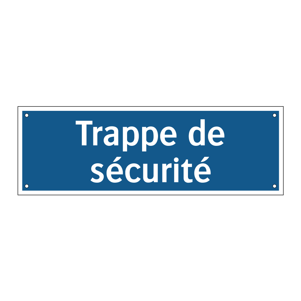 Trappe de sécurité