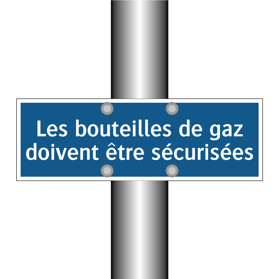 Les bouteilles de gaz doivent être sécurisées
