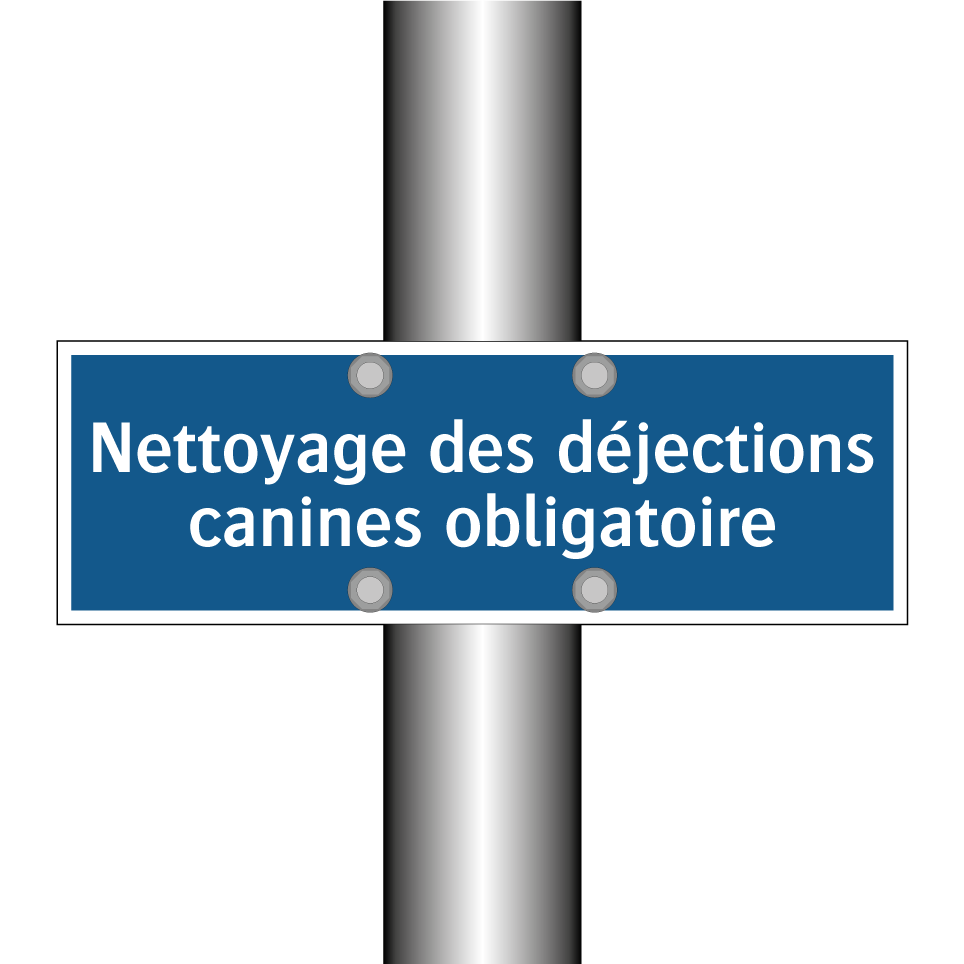Nettoyage des déjections canines obligatoire