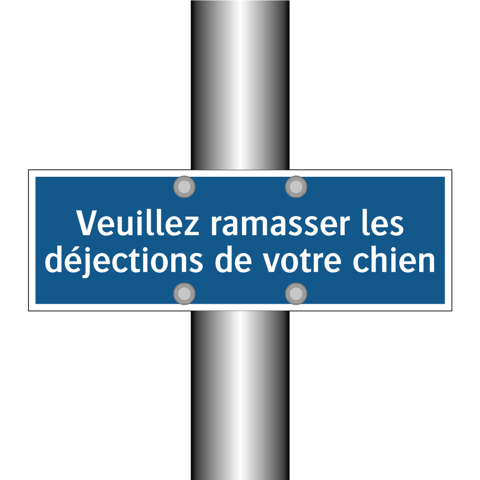 Veuillez ramasser les déjections de votre chien