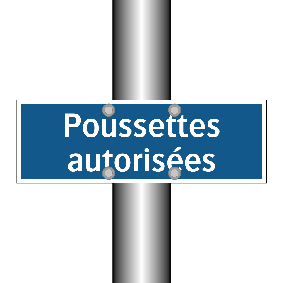 Poussettes autorisées