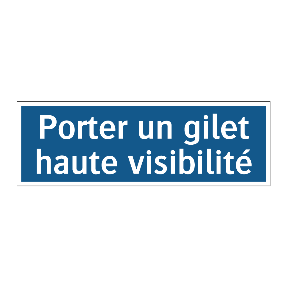 Porter un gilet haute visibilité