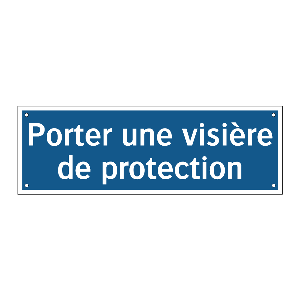 Porter une visière de protection