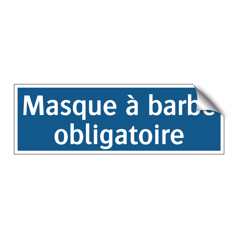 Masque à barbe obligatoire