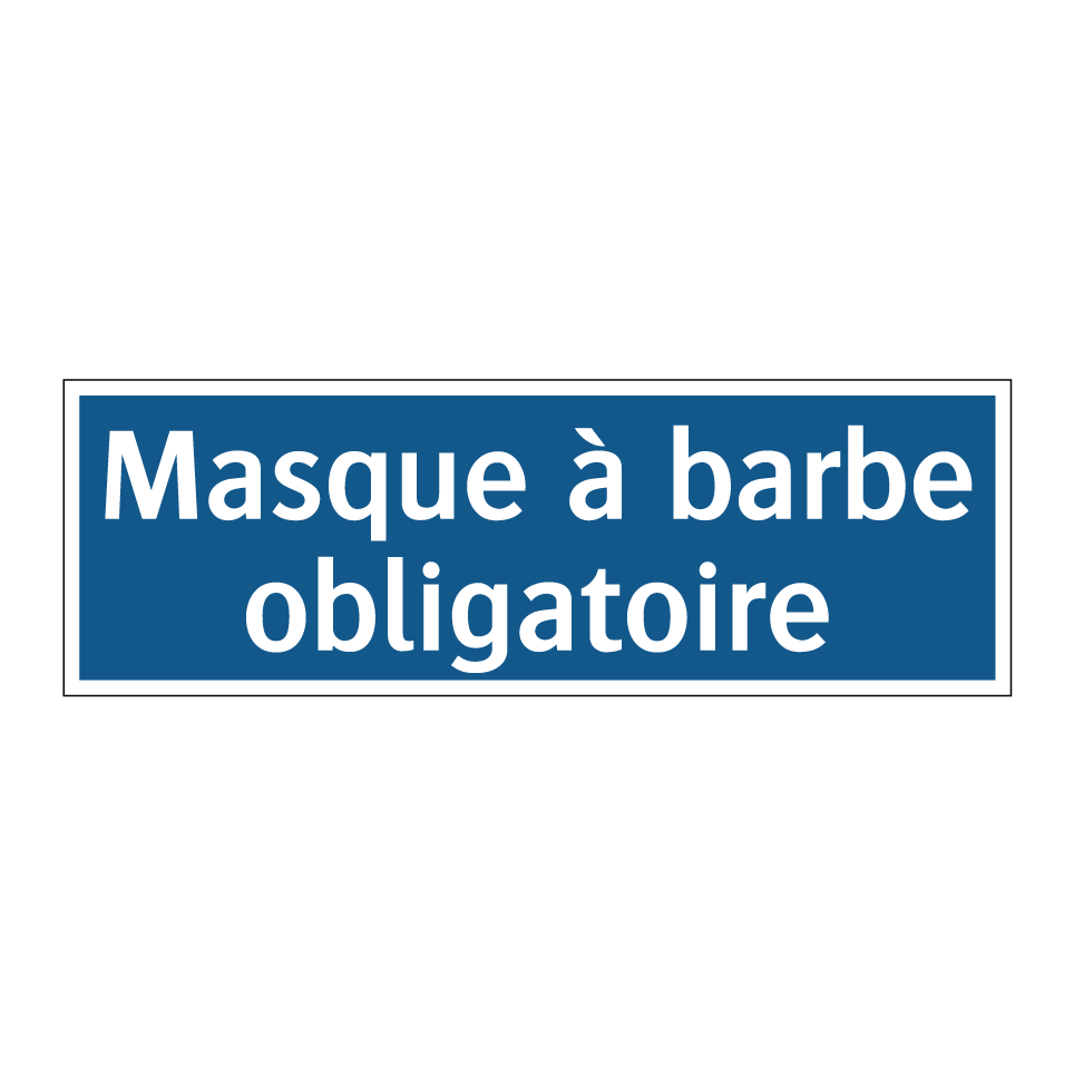Masque à barbe obligatoire