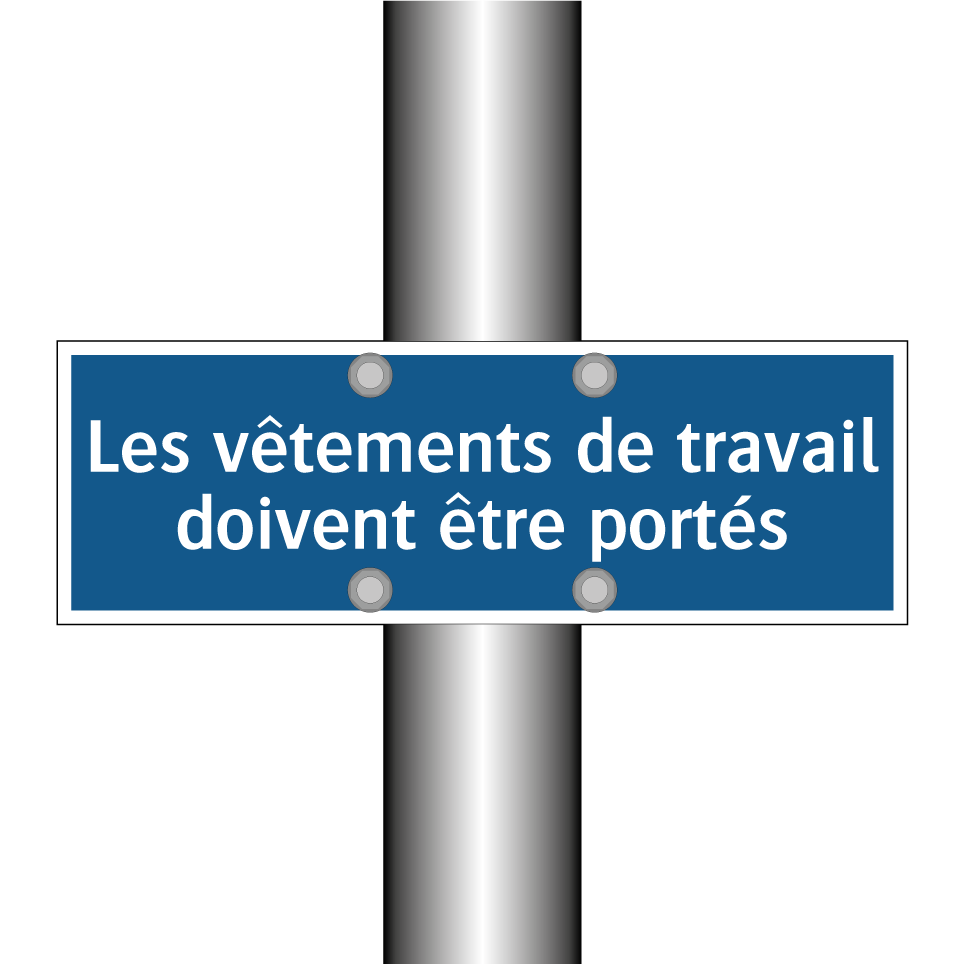 Les vêtements de travail doivent être portés