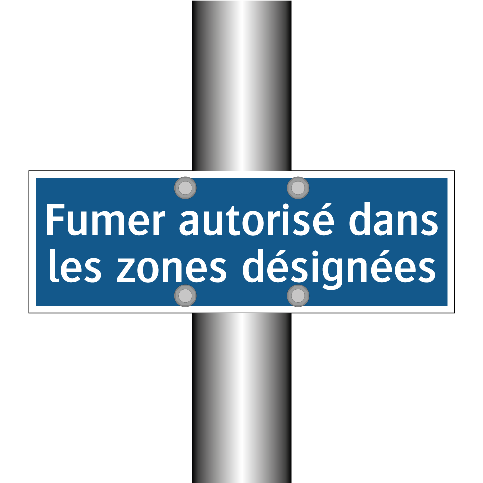 Fumer autorisé dans les zones désignées