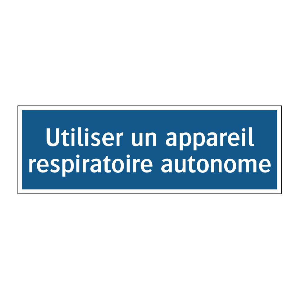 Utiliser un appareil respiratoire autonome